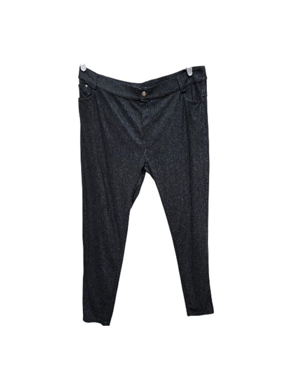 Yelete XXXL Charcoal Pull On Jeggings Stretch Skinny Pants Plus Size